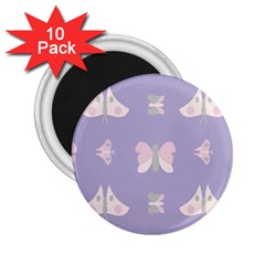 Butterfly Butterflies Merry Girls 2.25  Magnets (10 pack) 