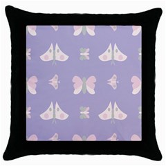 Butterfly Butterflies Merry Girls Throw Pillow Case (Black)