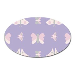 Butterfly Butterflies Merry Girls Oval Magnet