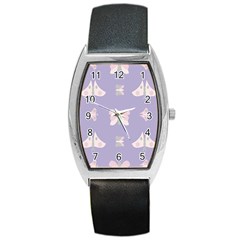 Butterfly Butterflies Merry Girls Barrel Style Metal Watch