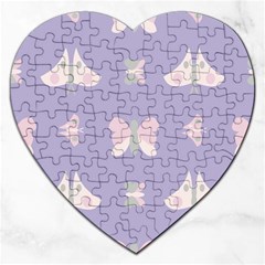 Butterfly Butterflies Merry Girls Jigsaw Puzzle (Heart)