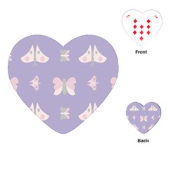 Butterfly Butterflies Merry Girls Playing Cards (Heart)