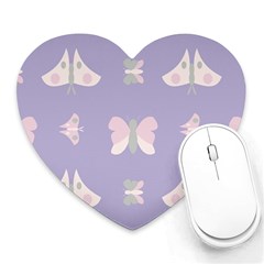 Butterfly Butterflies Merry Girls Heart Mousepads