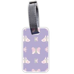 Butterfly Butterflies Merry Girls Luggage Tags (One Side) 