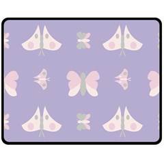 Butterfly Butterflies Merry Girls Double Sided Fleece Blanket (Medium) 