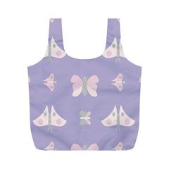 Butterfly Butterflies Merry Girls Full Print Recycle Bag (M)