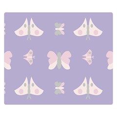 Butterfly Butterflies Merry Girls Double Sided Flano Blanket (Small) 