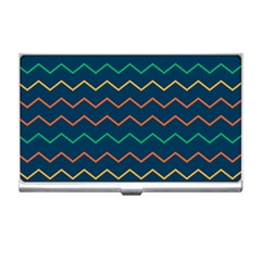 Pattern Zig Zag Colorful Zigzag Business Card Holder by Sapixe