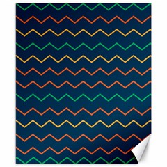 Pattern Zig Zag Colorful Zigzag Canvas 8  X 10  by Sapixe