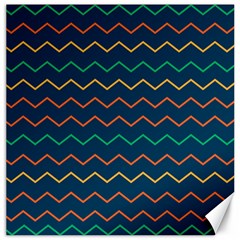 Pattern Zig Zag Colorful Zigzag Canvas 20  X 20  by Sapixe