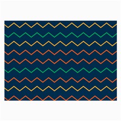 Pattern Zig Zag Colorful Zigzag Large Glasses Cloth by Sapixe