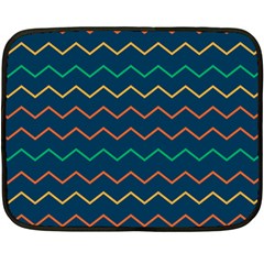 Pattern Zig Zag Colorful Zigzag Double Sided Fleece Blanket (mini)  by Sapixe