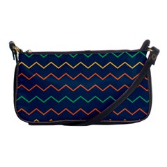 Pattern Zig Zag Colorful Zigzag Shoulder Clutch Bag by Sapixe