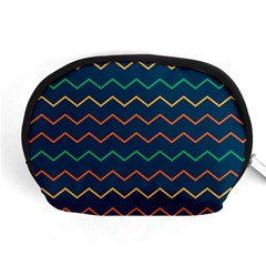 Pattern Zig Zag Colorful Zigzag Accessory Pouch (medium) by Sapixe