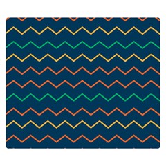 Pattern Zig Zag Colorful Zigzag Double Sided Flano Blanket (small)  by Sapixe