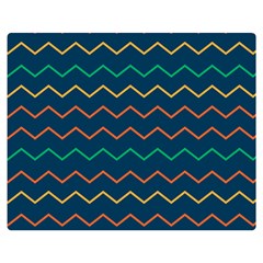 Pattern Zig Zag Colorful Zigzag Double Sided Flano Blanket (medium)  by Sapixe