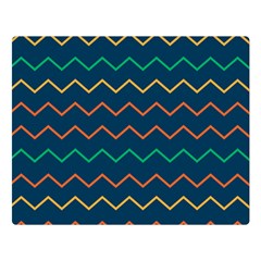 Pattern Zig Zag Colorful Zigzag Double Sided Flano Blanket (large)  by Sapixe