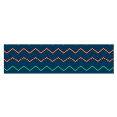 Pattern Zig Zag Colorful Zigzag Satin Scarf (oblong) by Sapixe