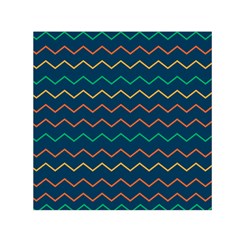 Pattern Zig Zag Colorful Zigzag Small Satin Scarf (square) by Sapixe