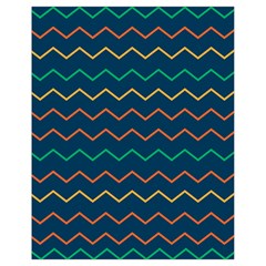 Pattern Zig Zag Colorful Zigzag Drawstring Bag (small) by Sapixe