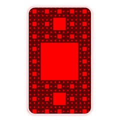 Red Sierpinski Carpet Plane Fractal Memory Card Reader (rectangular) by Sapixe