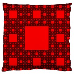 Red Sierpinski Carpet Plane Fractal Standard Flano Cushion Case (one Side) by Sapixe