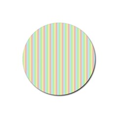 Pattern Background Texture Rubber Round Coaster (4 pack) 