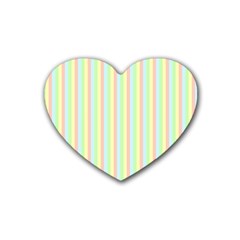 Pattern Background Texture Rubber Coaster (Heart) 