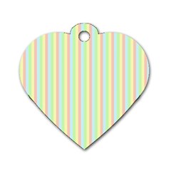 Pattern Background Texture Dog Tag Heart (One Side)