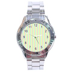 Pattern Background Texture Stainless Steel Analogue Watch