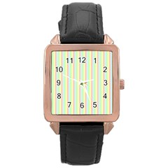 Pattern Background Texture Rose Gold Leather Watch 