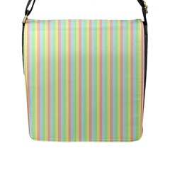 Pattern Background Texture Flap Closure Messenger Bag (L)