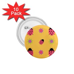 Ladybug Seamlessly Pattern 1 75  Buttons (10 Pack) by Sapixe