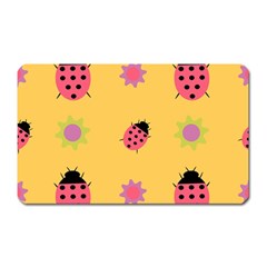 Ladybug Seamlessly Pattern Magnet (rectangular) by Sapixe