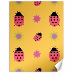 Ladybug Seamlessly Pattern Canvas 18  X 24  by Sapixe