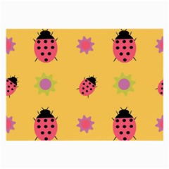 Ladybug Seamlessly Pattern Large Glasses Cloth by Sapixe