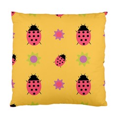 Ladybug Seamlessly Pattern Standard Cushion Case (two Sides) by Sapixe