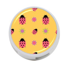 Ladybug Seamlessly Pattern 4-port Usb Hub (one Side) by Sapixe