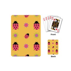 Ladybug Seamlessly Pattern Playing Cards (mini) by Sapixe