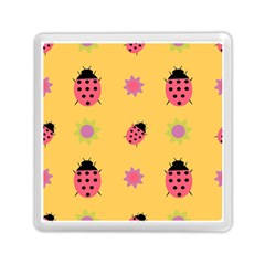 Ladybug Seamlessly Pattern Memory Card Reader (square) by Sapixe