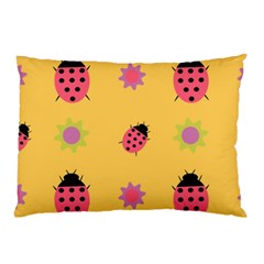 Ladybug Seamlessly Pattern Pillow Case (two Sides) by Sapixe