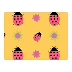 Ladybug Seamlessly Pattern Double Sided Flano Blanket (mini)  by Sapixe