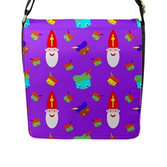 Saint Nicholas Saint Nicholas Flap Closure Messenger Bag (L)