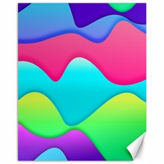 Lines Curves Colors Geometric Lines Canvas 11  X 14  by Sapixe