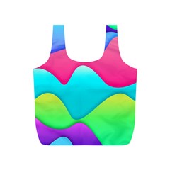 Lines Curves Colors Geometric Lines Full Print Recycle Bag (s) by Sapixe