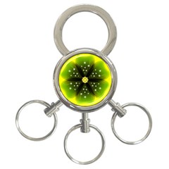 Christmas Flower Nature Plant 3-ring Key Chains by Sapixe