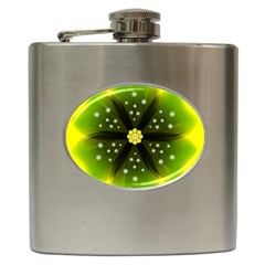 Christmas Flower Nature Plant Hip Flask (6 Oz) by Sapixe