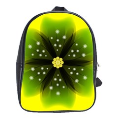 Christmas Flower Nature Plant School Bag (large) by Sapixe