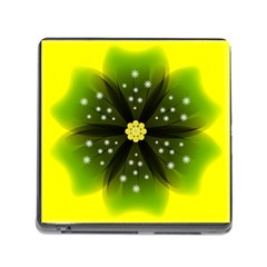 Christmas Flower Nature Plant Memory Card Reader (square 5 Slot) by Sapixe