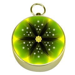 Christmas Flower Nature Plant Gold Compasses by Sapixe